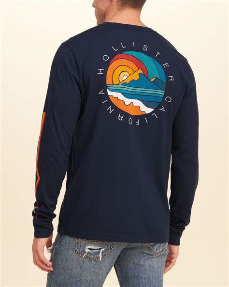 graphic long sleeve hollister shirts.